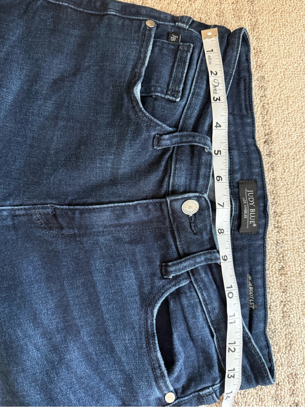 Judy Blue Slim Bootcut Dark Wash Jeans Sz 7/28 - Picture 5 of 9